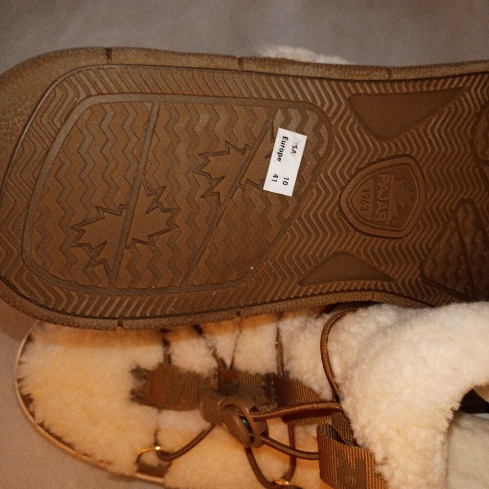 PAJAR  JANIE  WATERPROOF CARMEL/CREAM FAUX FUR SNOW BOOT SZ 10  NWT NWOB - Picture 11 of 11